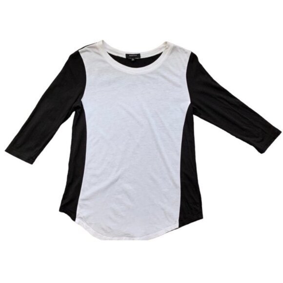 Aritzia Babaton Women's Top T-shirt Tee 3/4 Length Sleeve Cotton Blend Size XS - Picture 2 of 12